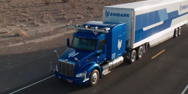 Компания Embark презентовала автономный грузовик